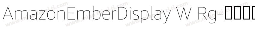 AmazonEmberDisplay W Rg字体转换